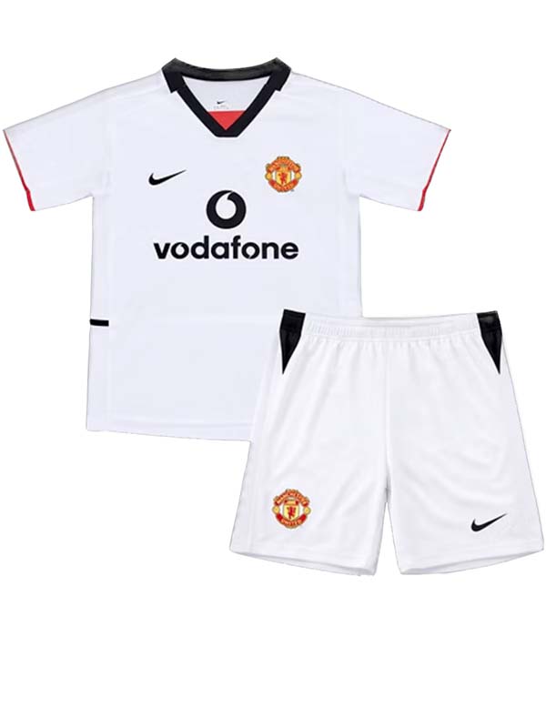 Manchester united away kids kit children retro jersey 2002-2003